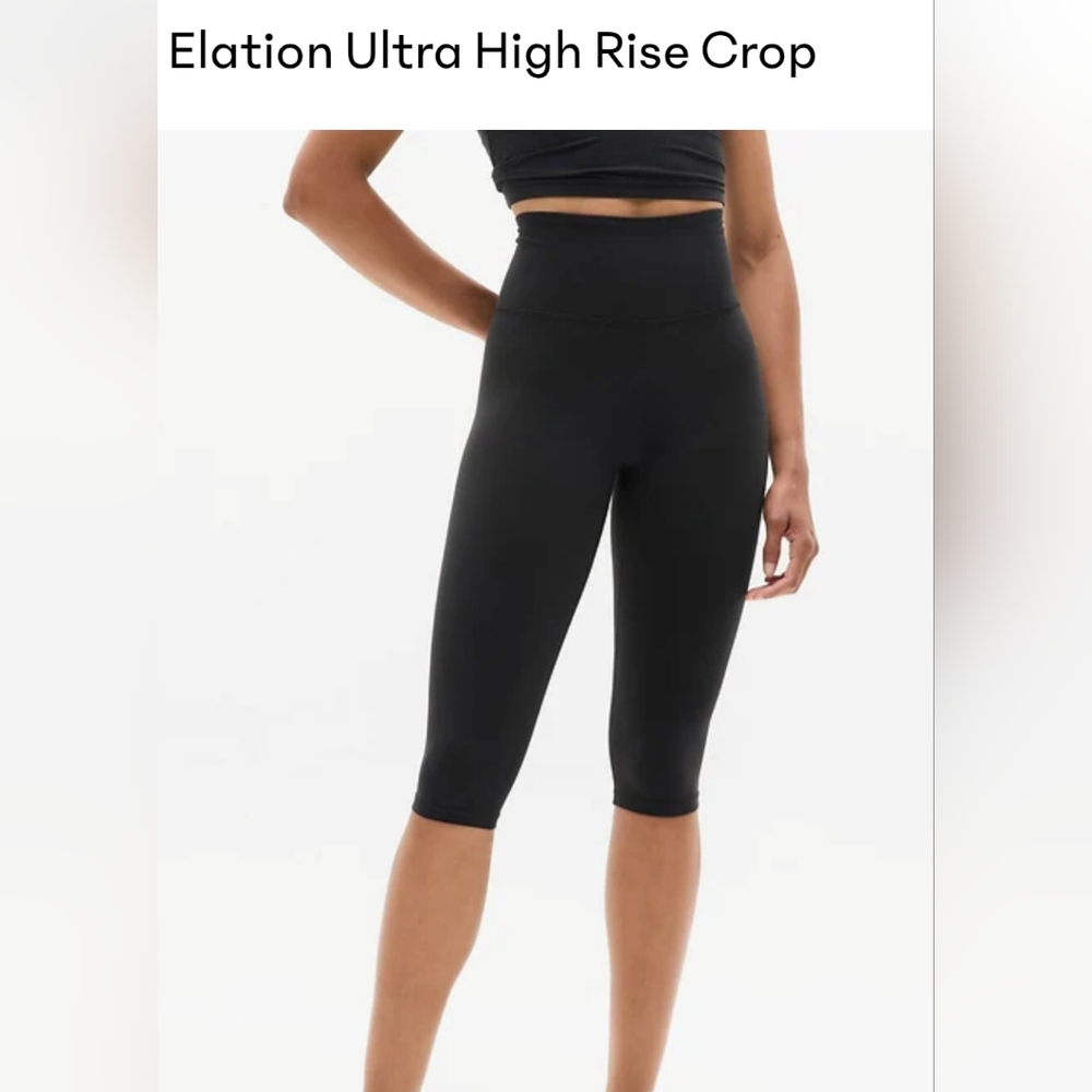 Athleta Elation Rib Tight Crop Legging Medium Petite